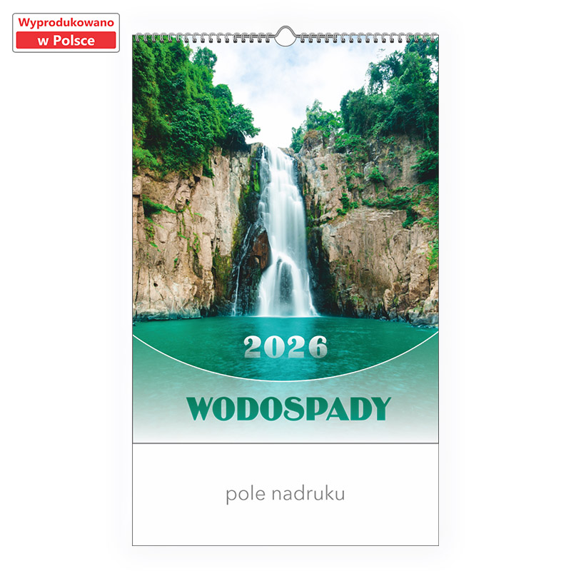 Kalendarz 13-planszowy - Wodospady