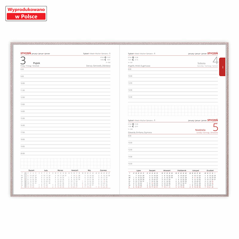 Kalendarz książkowy <b>Dzienny A5 Diamond</b>
